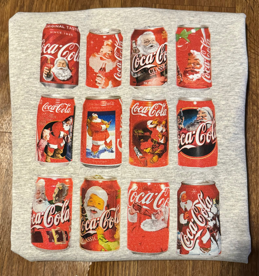 Vintage Santa Drink Can Sweatshirt
