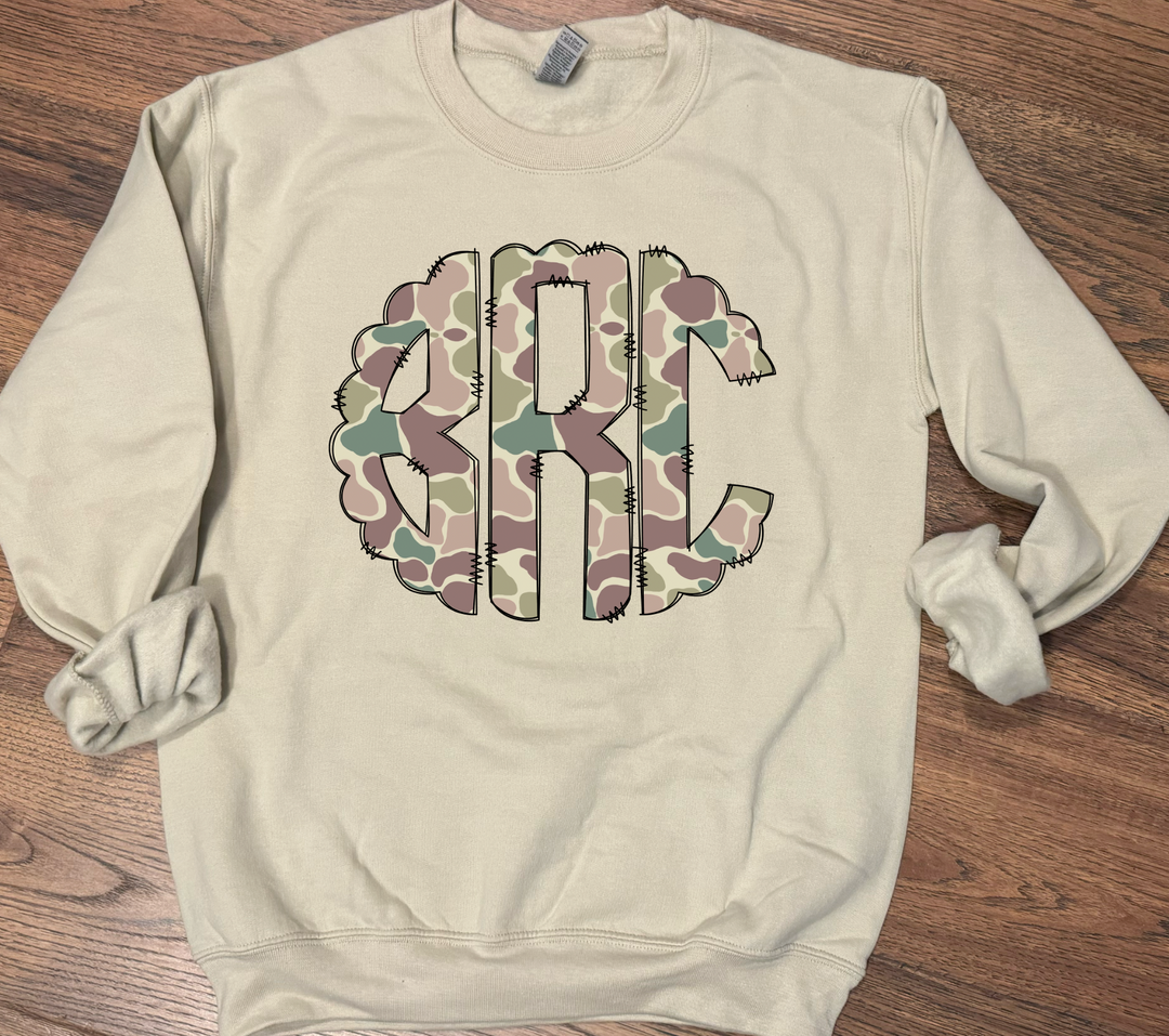Custom Camo Monogram Tee