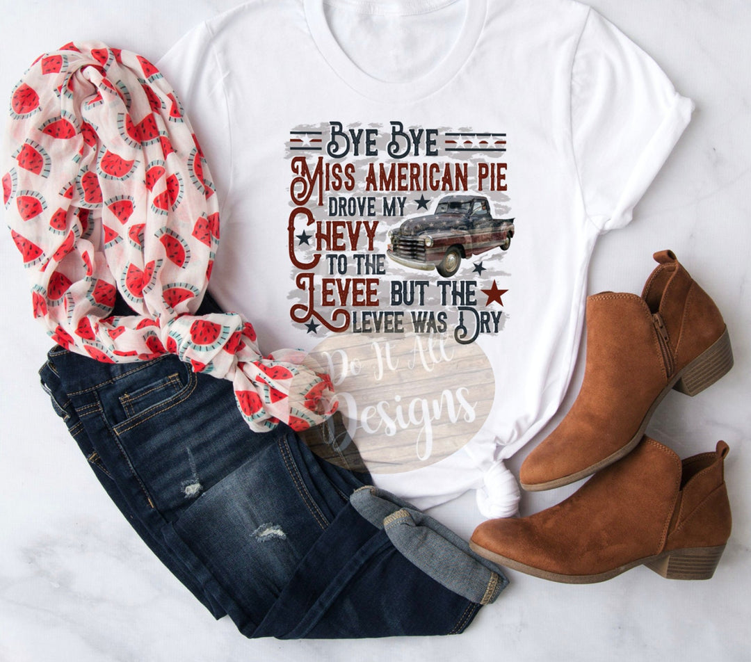 Bye Bye Miss American Pie Shirt // Vintage Shirt // Classic Lyrics
