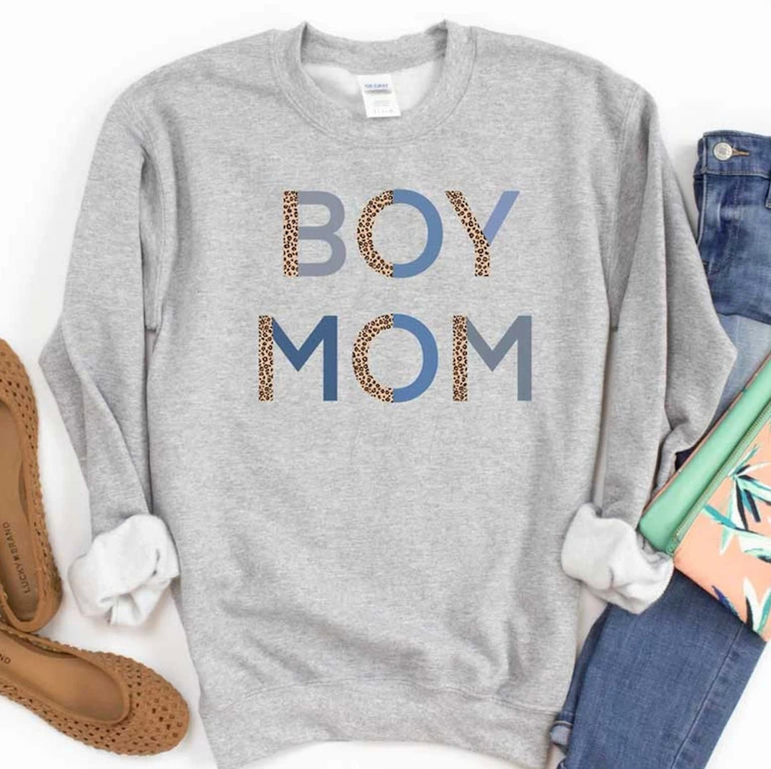 Boy Mama // Leopard Print // Cheetah Print // BOHO Shirt // Bella Canvas Shirt