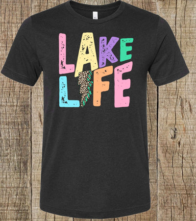Lake Life Shirt // Lake // River // Bolt // Bella Canvas Shirt