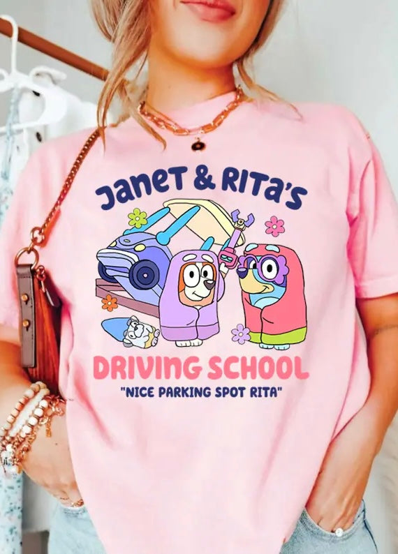 Janet & Rita’s Driving School Blue Dog