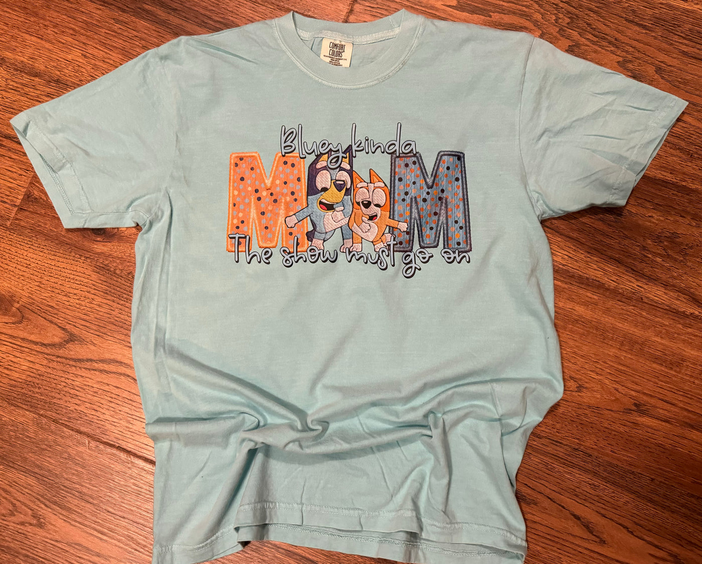 Blue Kind of Mom *FAUX* Embroidery