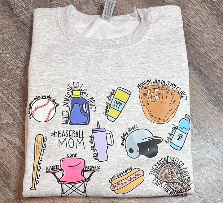 Baseball Mama Collage Tee