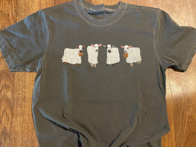 Halloween Ghost Cow Tee