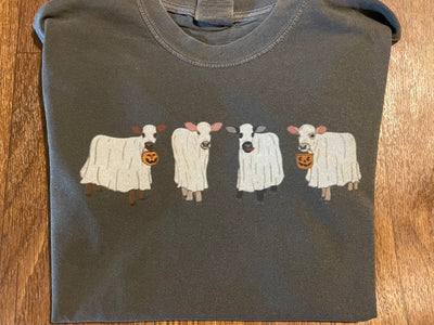 Halloween Ghost Cow Tee