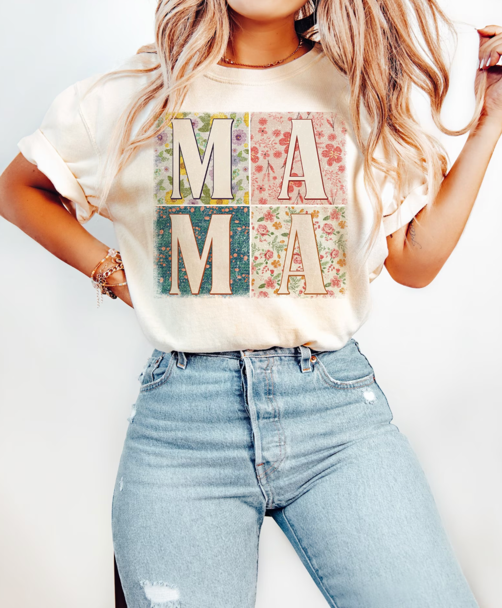 Retro Boho Mama Tee