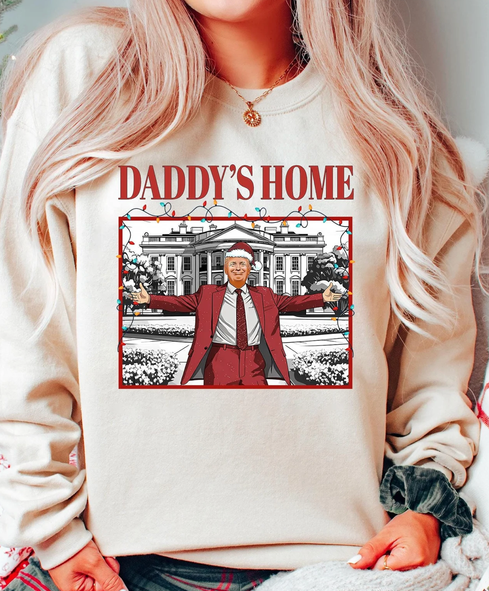 Trump Daddy's Home For Christmas Tee