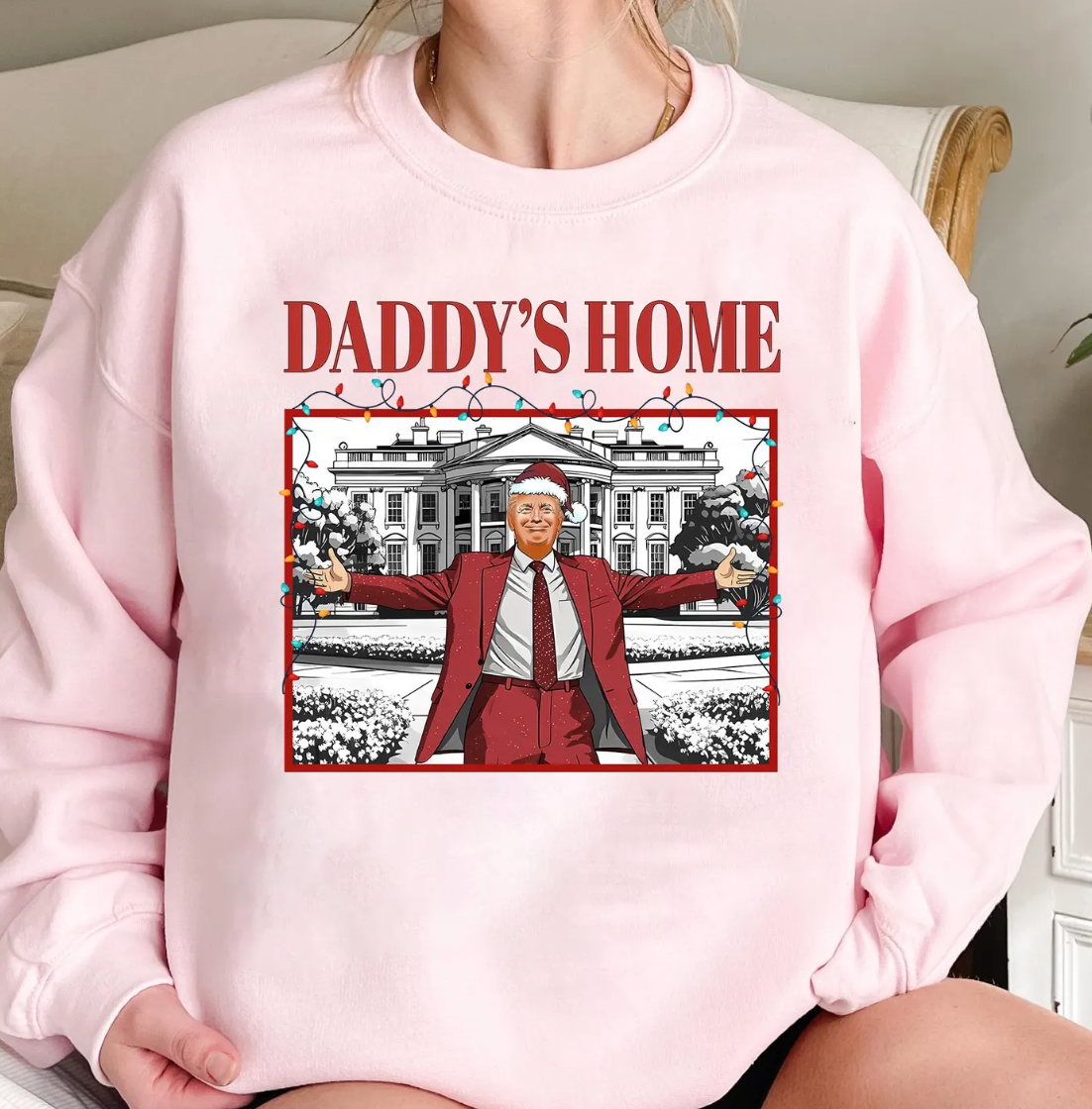 Trump Daddy's Home For Christmas Tee