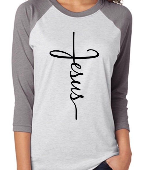 Jesus T-Shirt // Christian Shirt // Jesus Cross Shirt // Cross