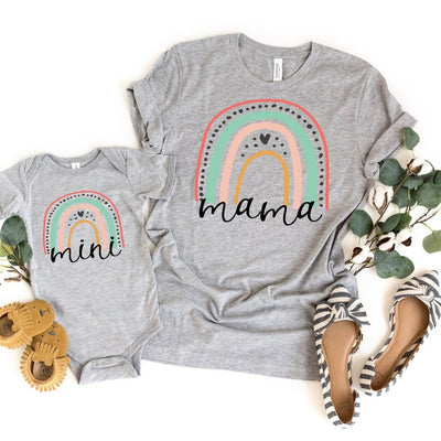 Rainbow Mama Shirt // Rainbow Baby Pregnancy Announcement Shirt // Bella Canvas Shirt