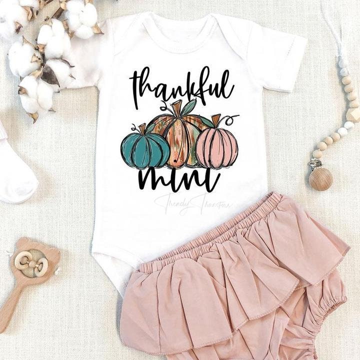 Thankful Mama & Mini Shirts // Fall Pumpkins // Bella Canvas Shirt