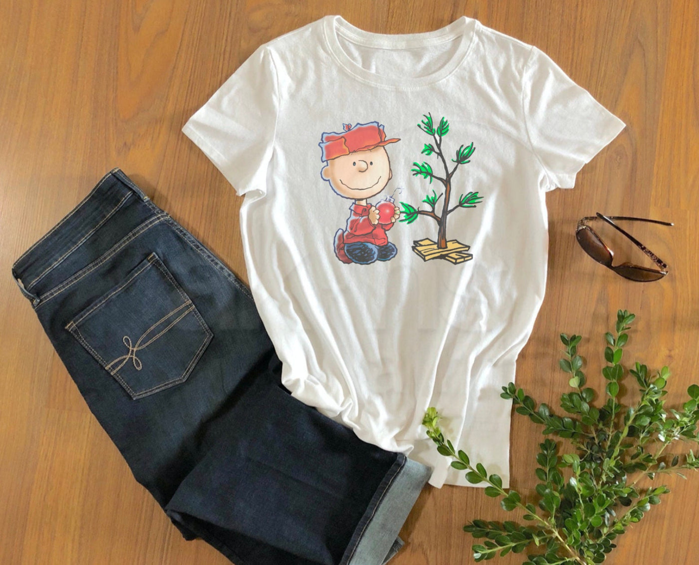 Charlie Brown & Snoopy Christmas Shirt // Charlie Brown Christmas Tree