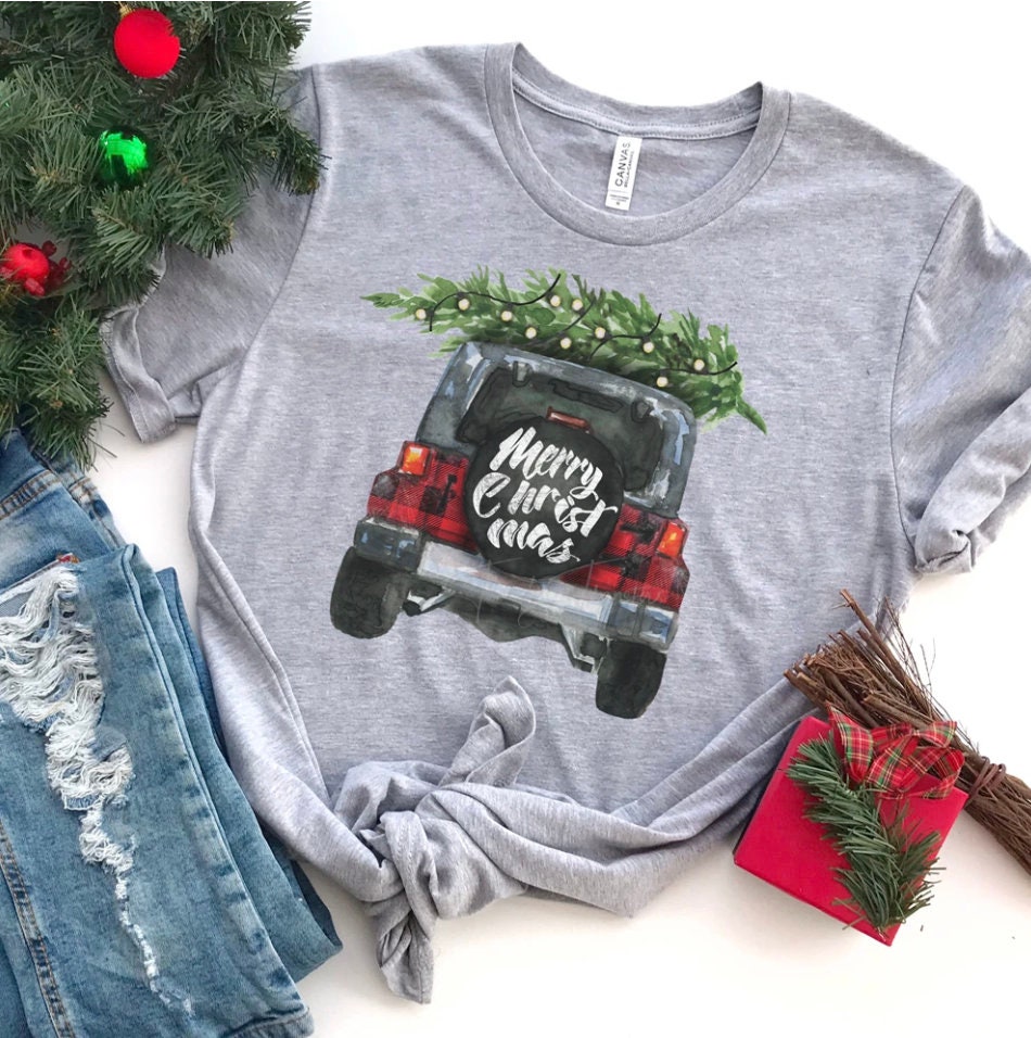 Women’s Christmas Shirt // Christmas Shirt // Christmas Outfit // Buffalo Plaid // Tree Shirt