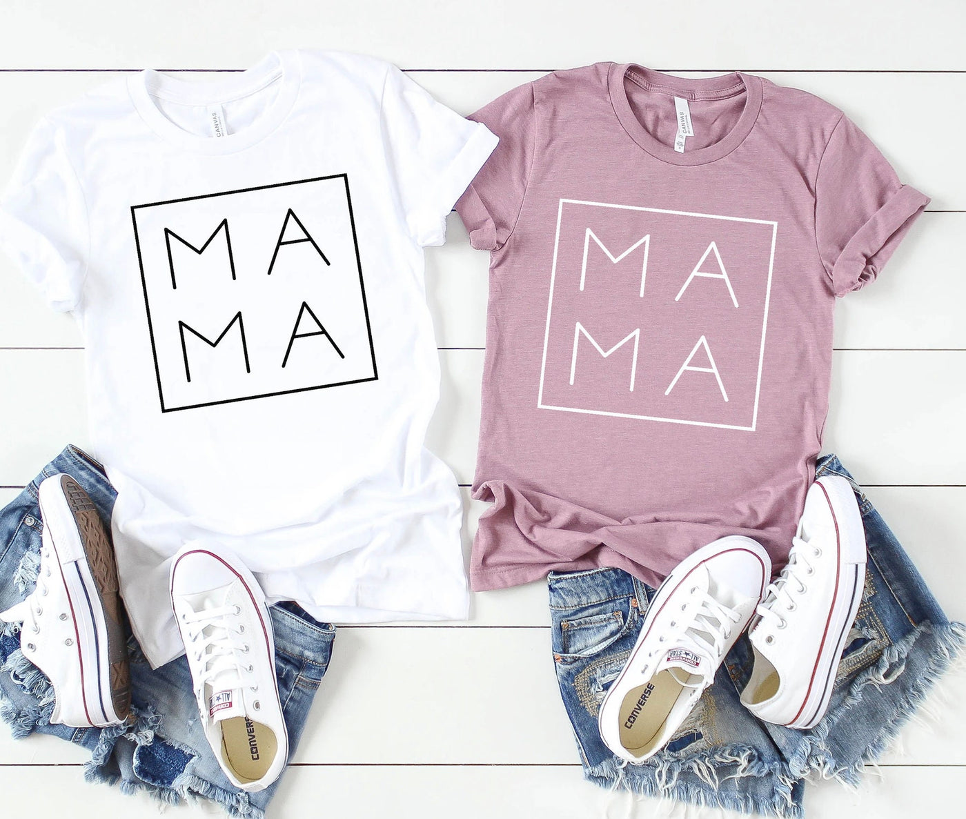 MAMA Square Shirt // Bella Canvas Shirt