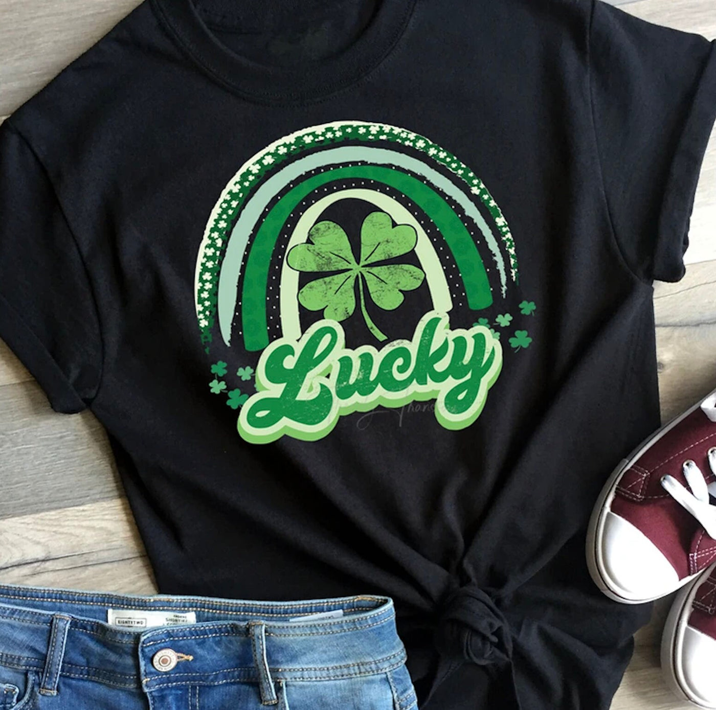 Lucky Shirt // St. Patty's Day Shirt // Lucky Charm // Shamrock // Rainbow // Bella Canvas Shirt