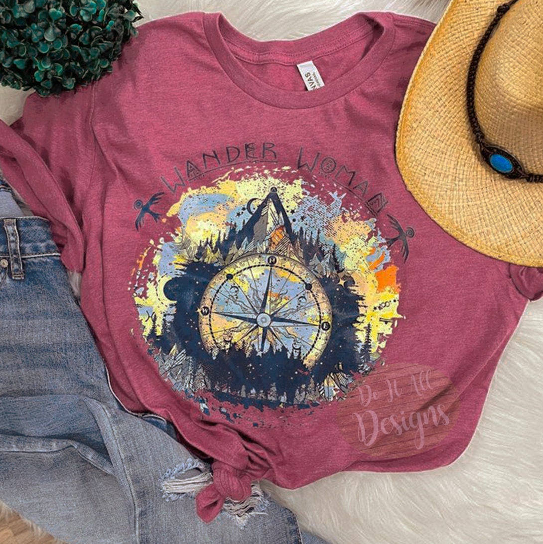 Wander Woman Shirt // Boho // Hippie // Bella Canvas Shirt