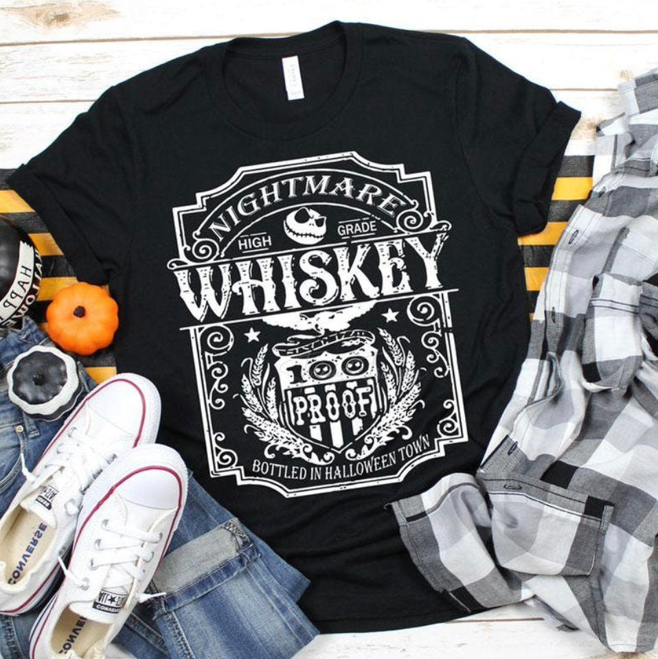 Nightmare Before Christmas // Tennessee Whiskey // Halloween Shirt // Jack Daniels // Jack Skellington // Bella Canvas Shirt