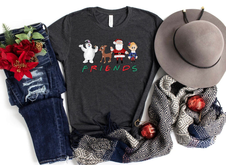 Friends Inspired Christmas Shirt // Adult - Kids - Infant Shirt // Santa, Rudolph, Frosty Christmas Shirt