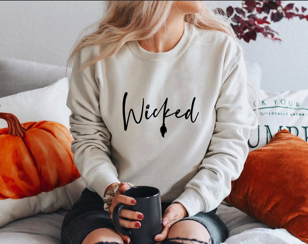 Wicked Halloween Shirt // Sweatshirt // Halloween Shirt // Bella Canvas Shirt