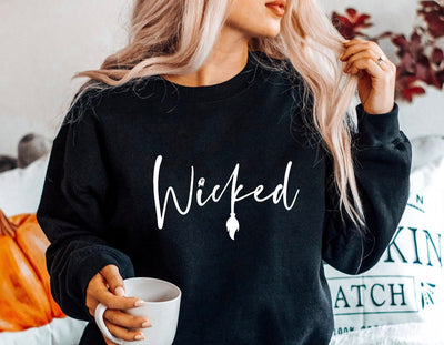 Wicked Halloween Shirt // Sweatshirt // Halloween Shirt // Bella Canvas Shirt